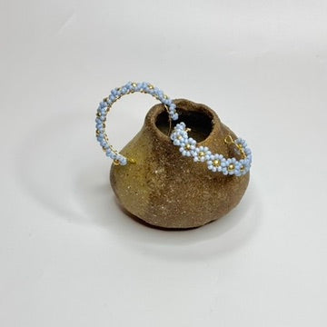 Flower Hoop Earrings
