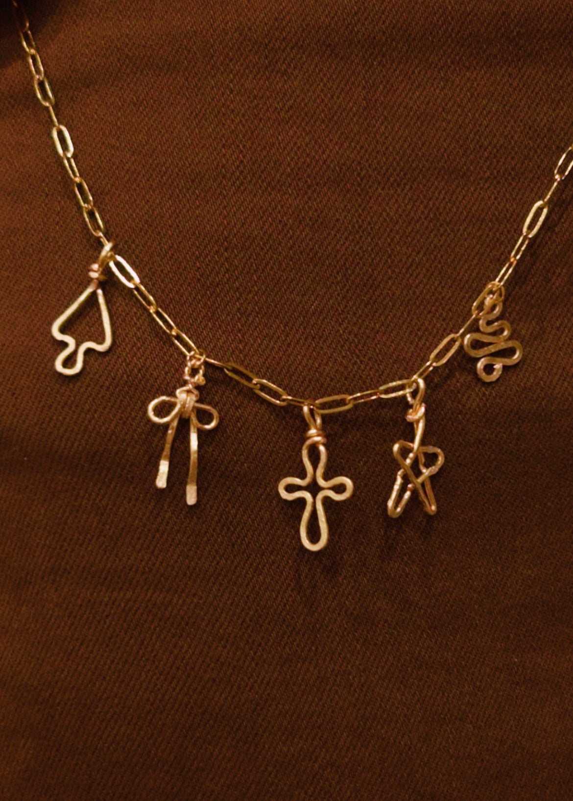 The Christmas charm necklace