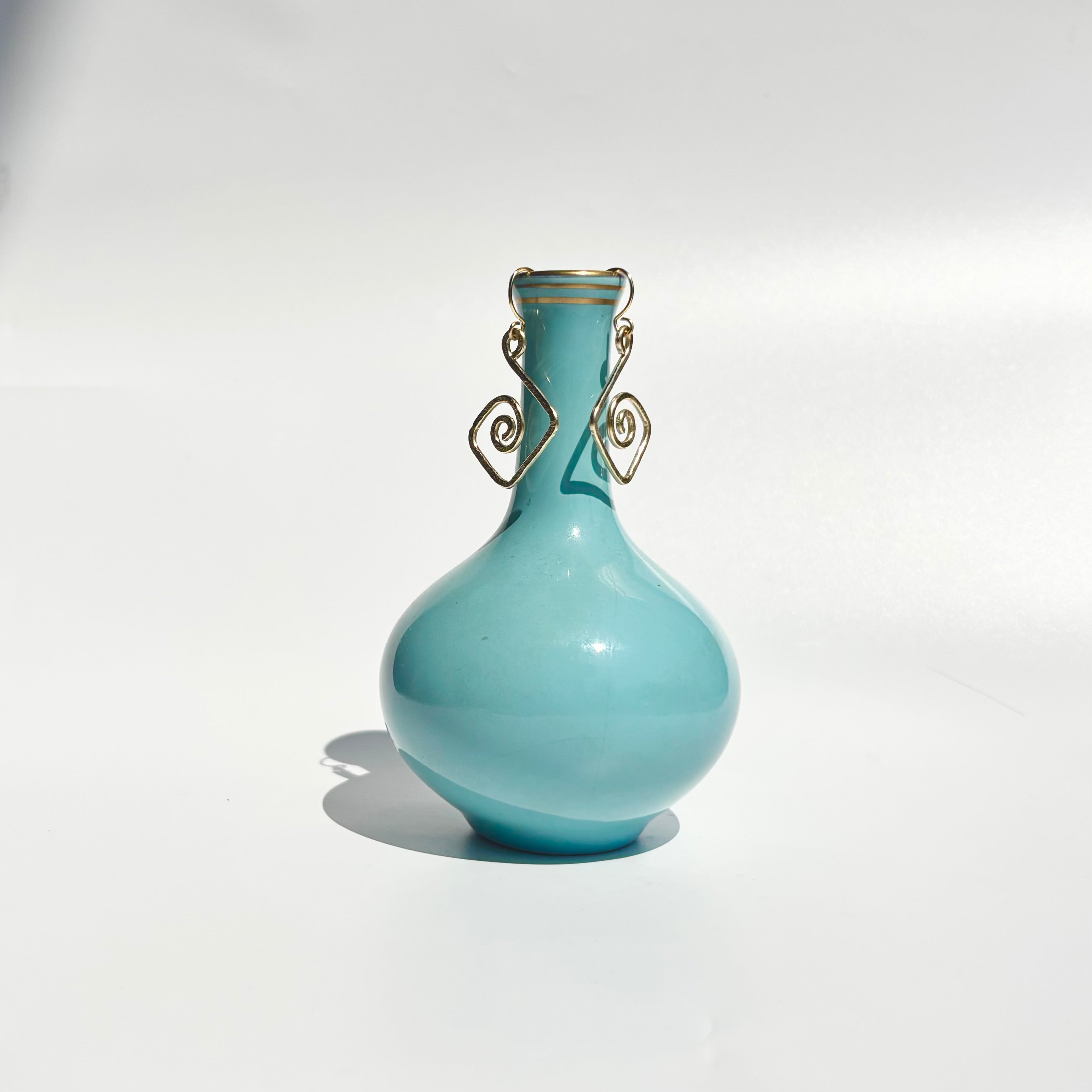 Hammered Swirl Diamond Earrings