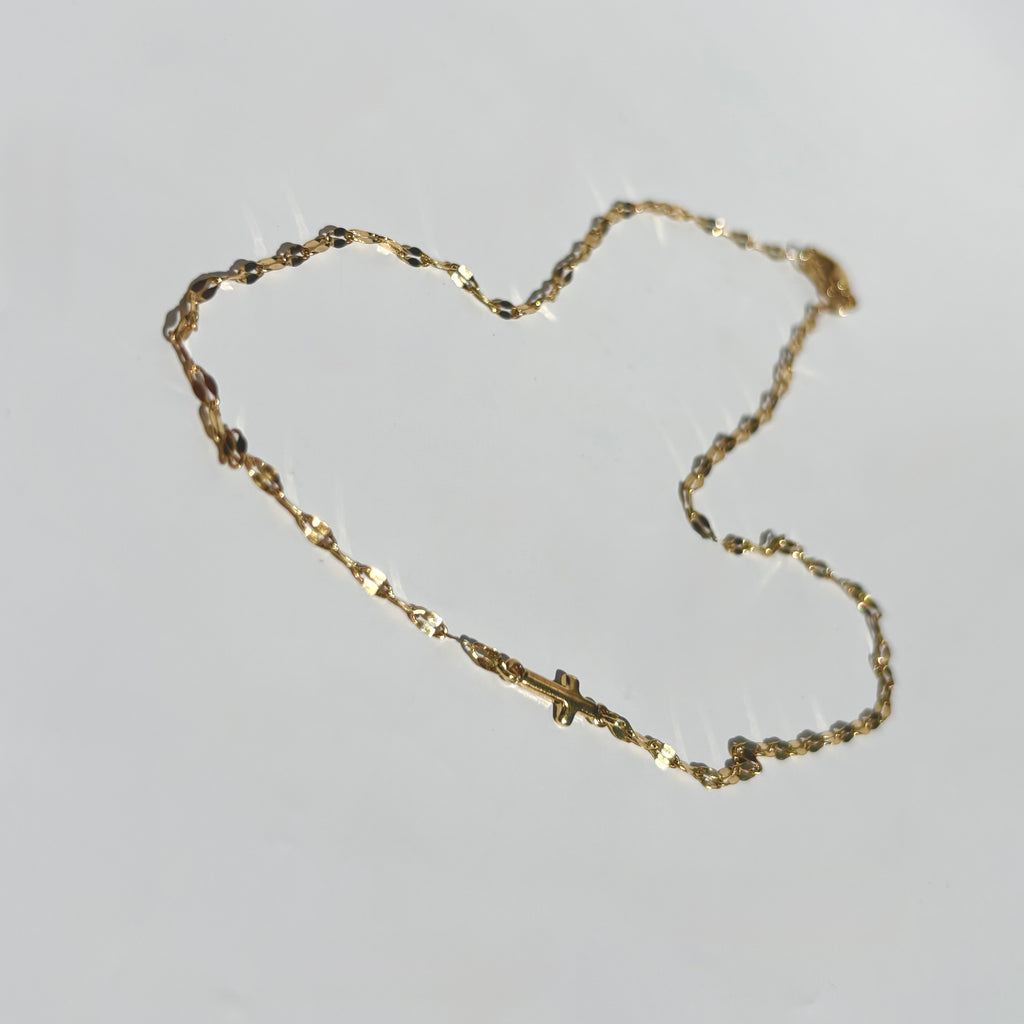 Sparkle Horizontal Cross Choker