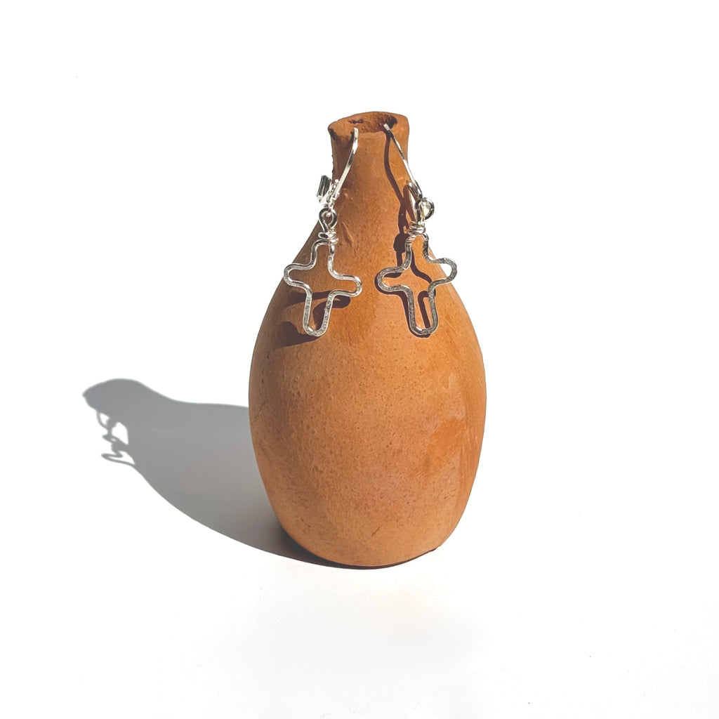 Hallowed Hammered Cross Dangles