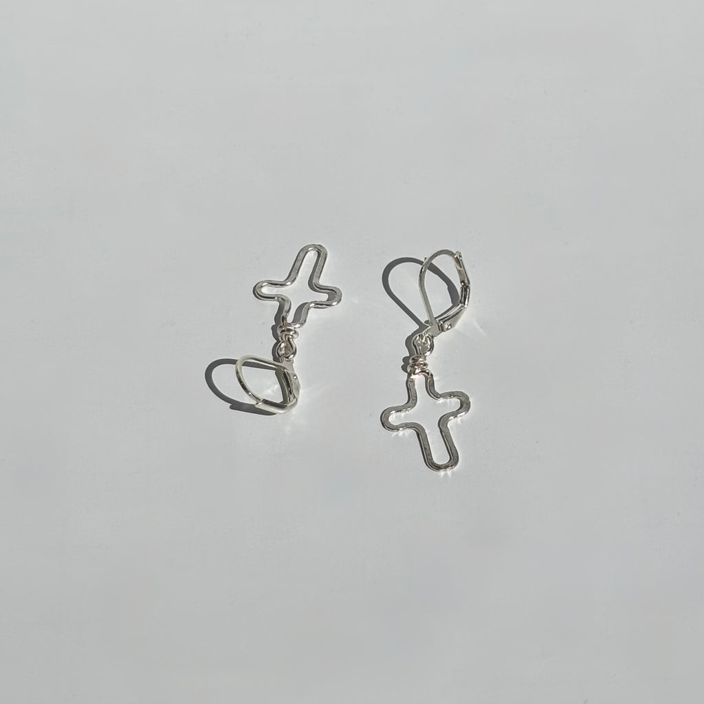 Hallowed Hammered Cross Dangles