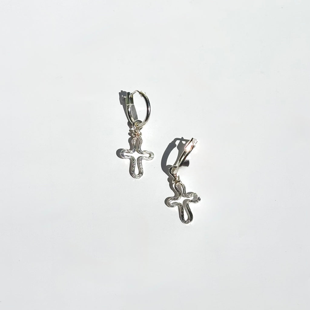 Hallowed Hammered Cross Dangles