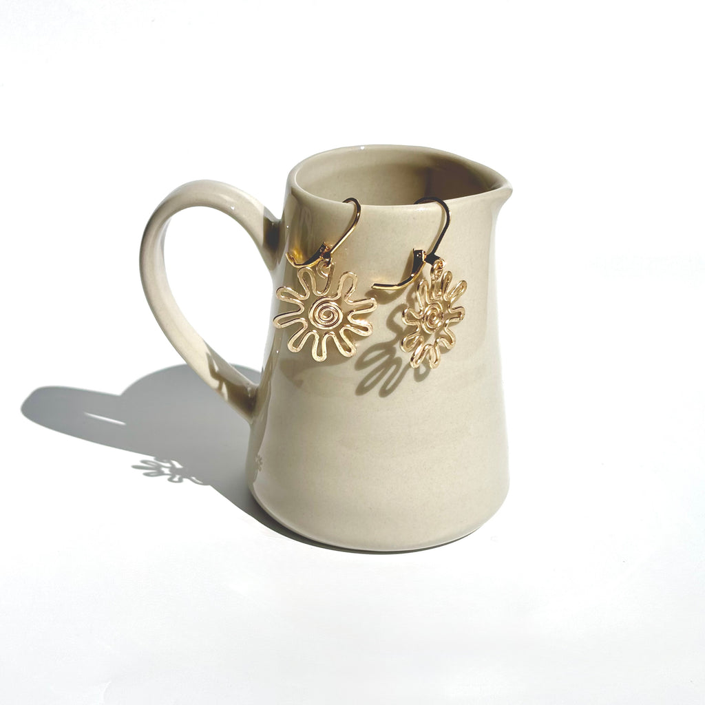 Swirl Flower Dangles