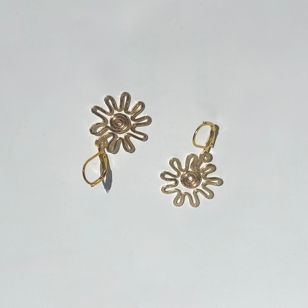 Swirl Flower Dangles