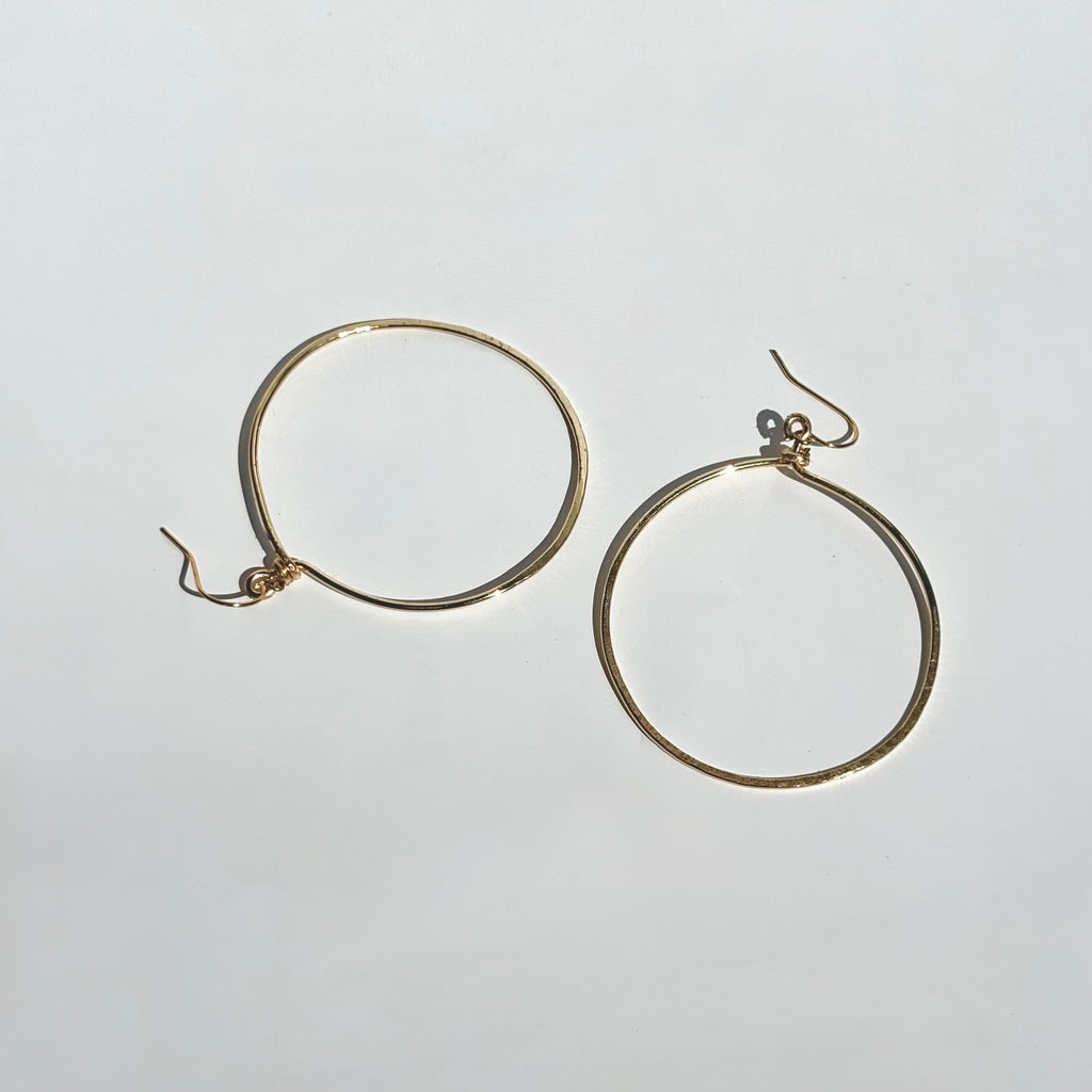 Hammered Circle Dangles