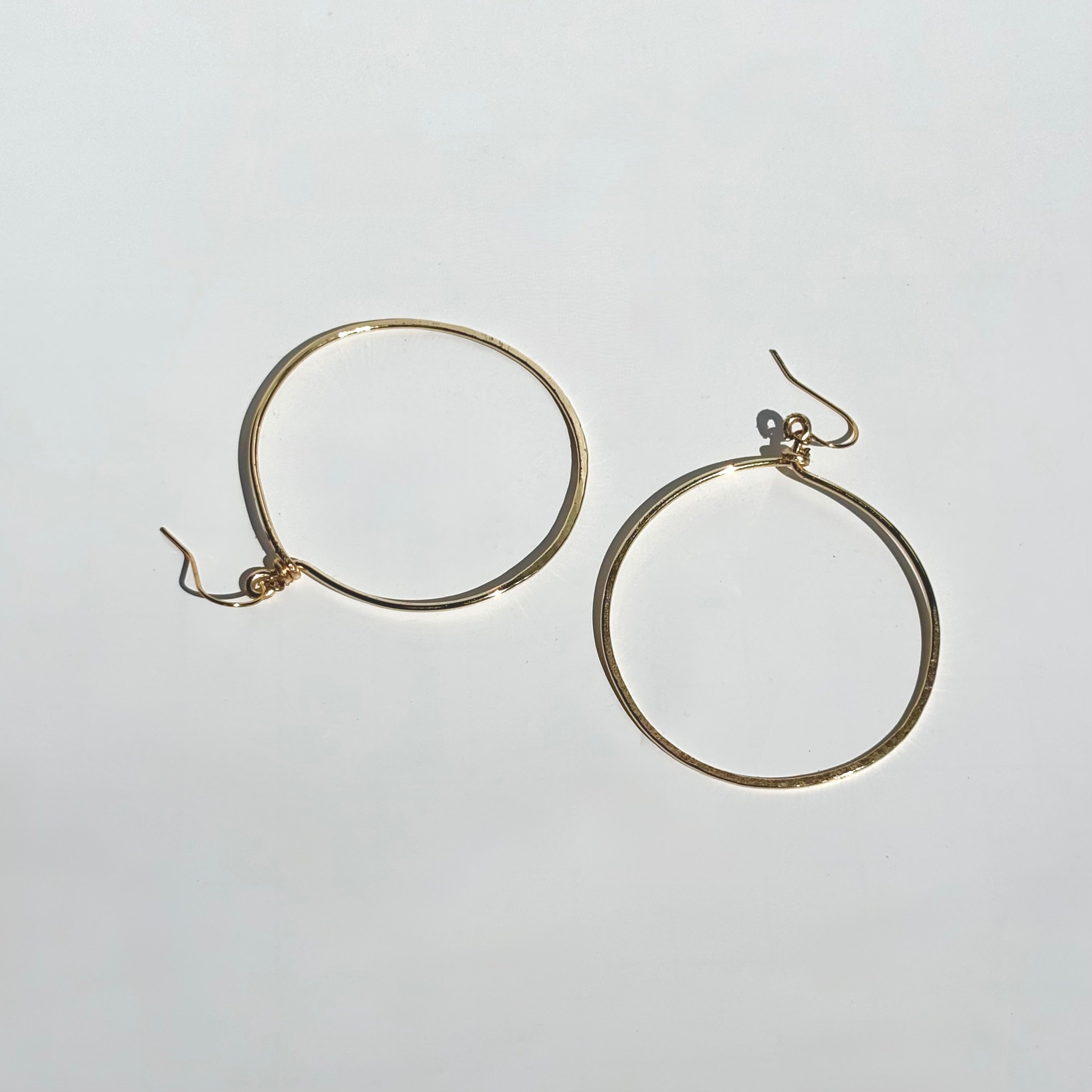 Hammered Circle Dangles