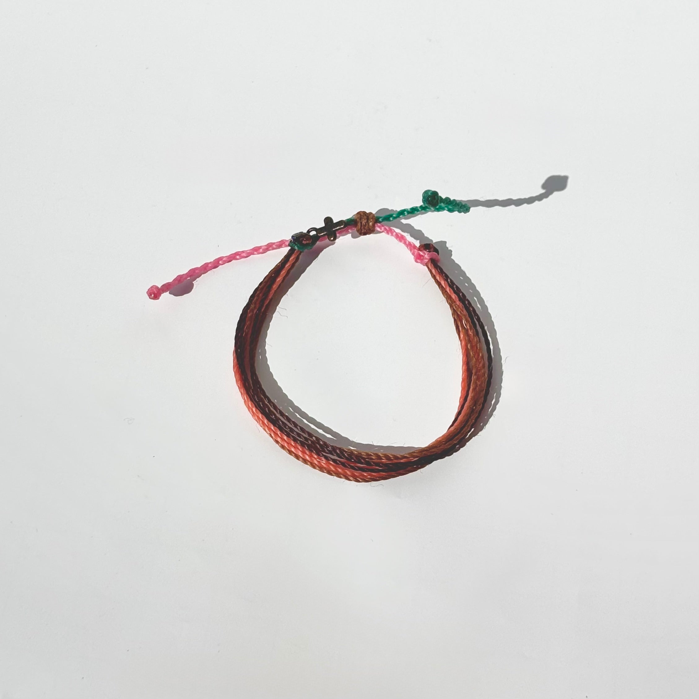 Pink and brown bracelet