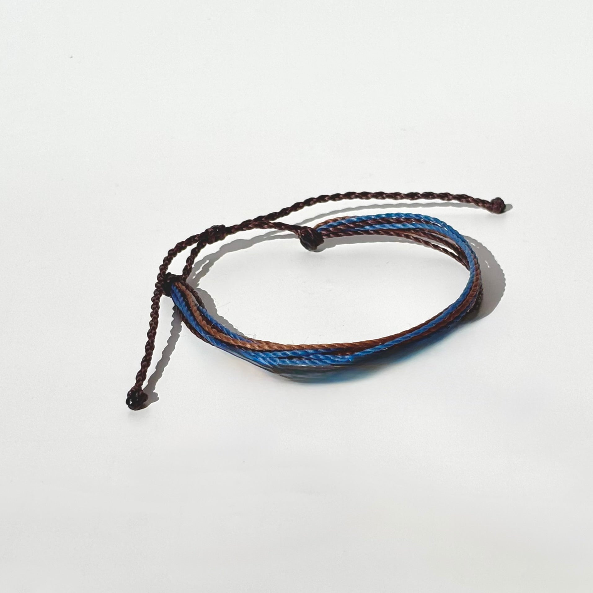 Brown and blue bracelet