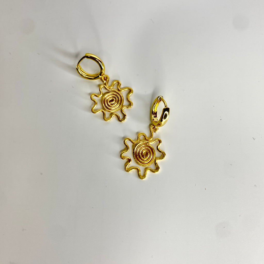 Swirl Flower Dangles