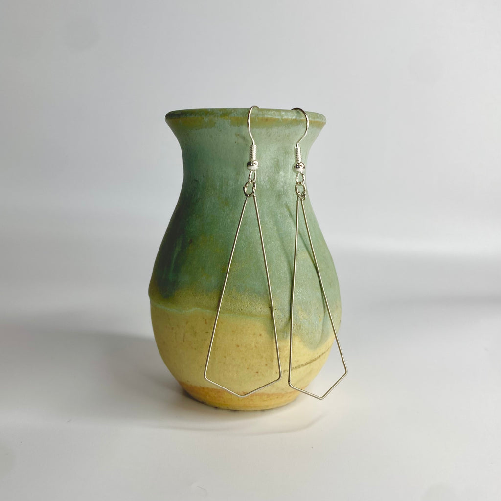 Long Diamond Guitar String Earrings