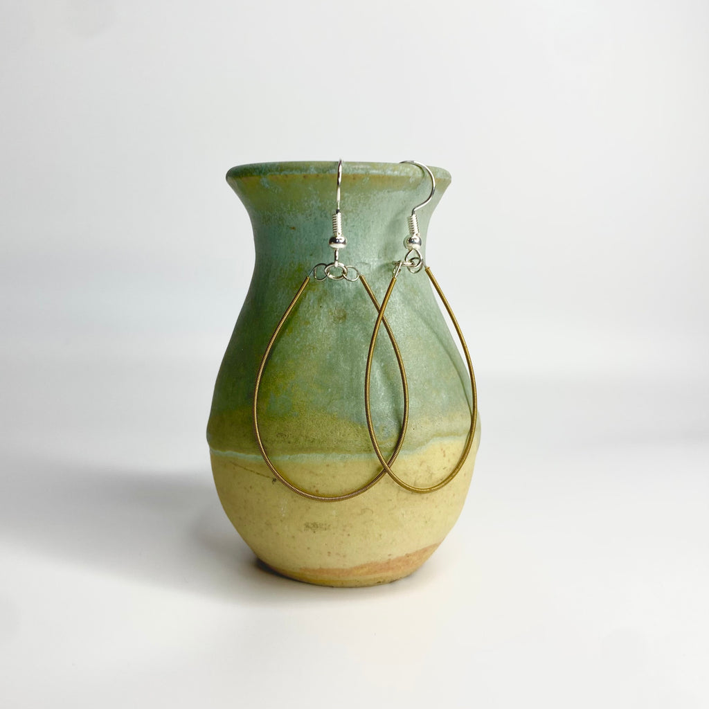 Teardrop Guitar String Earrings