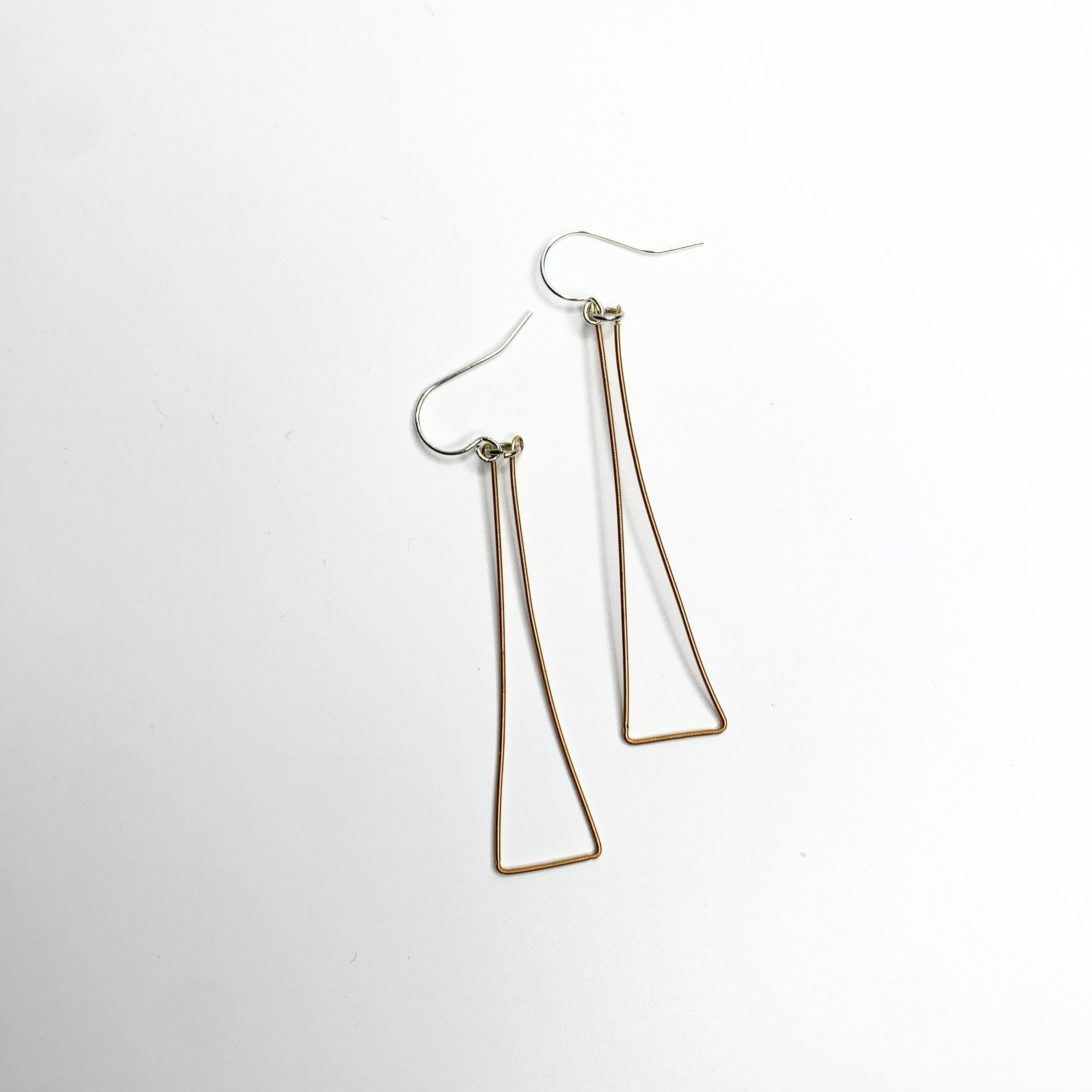 Small Guitar String Triangle Dangles
