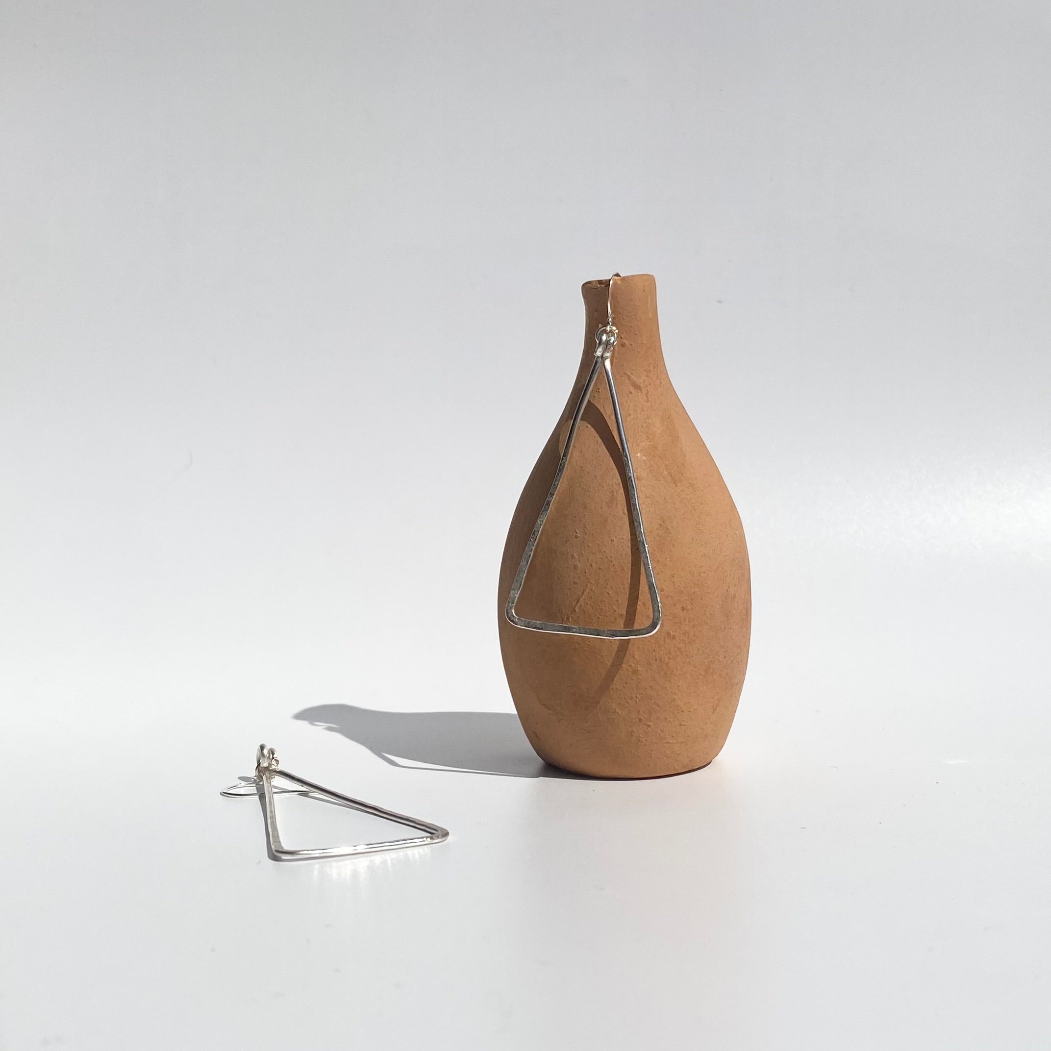 Hammered Triangle Dangles