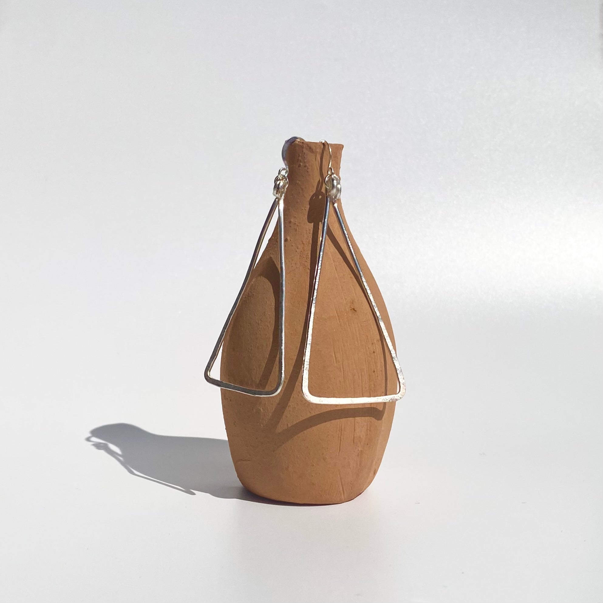 Hammered Triangle Dangles