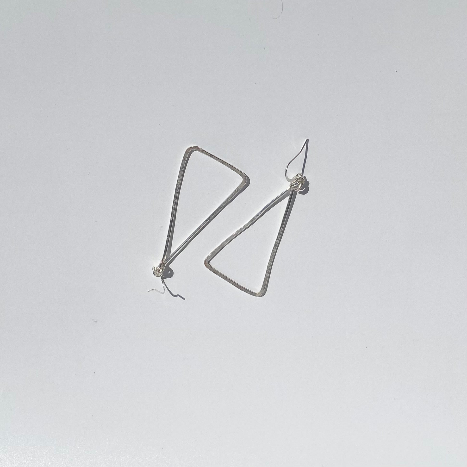 Hammered Triangle Dangles
