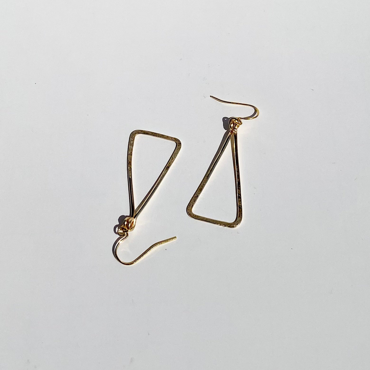 Hammered Triangle Dangles