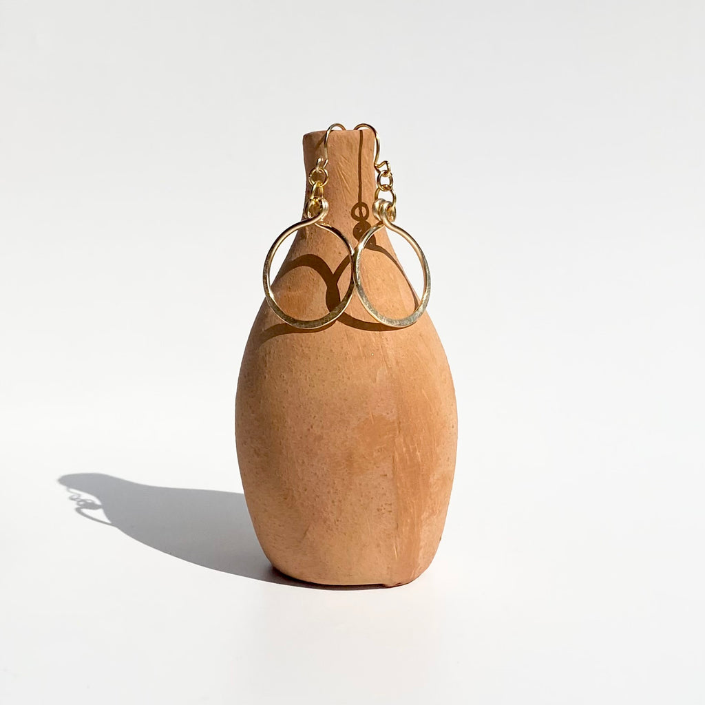 Hammered Circle Dangles