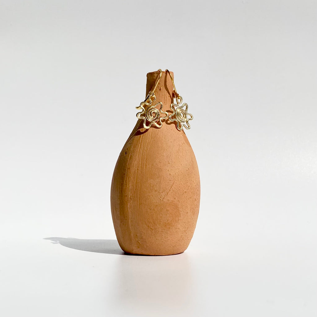 Swirl Flower Dangles